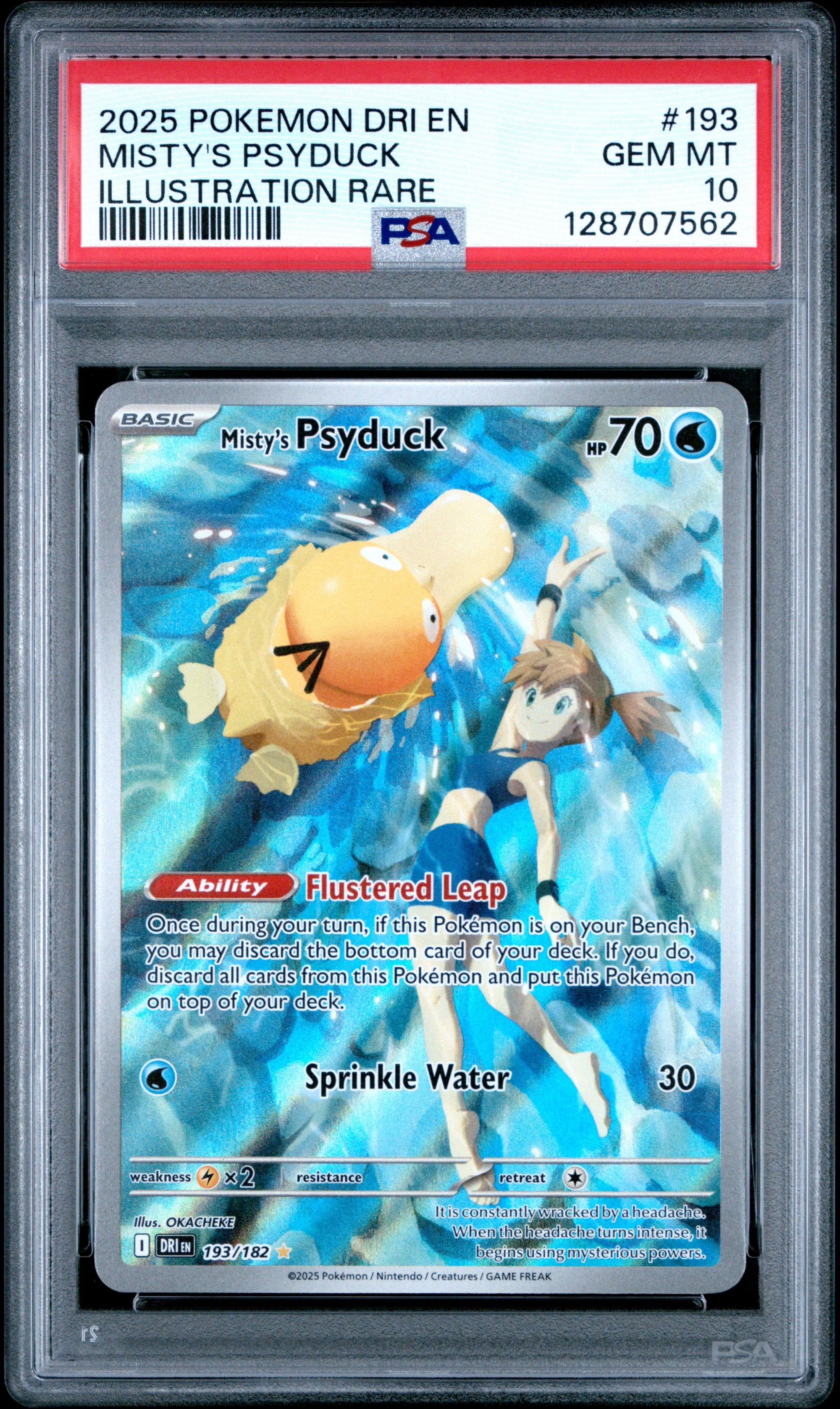 Misty's Psyduck #193/182 Destined Rivals PSA 10