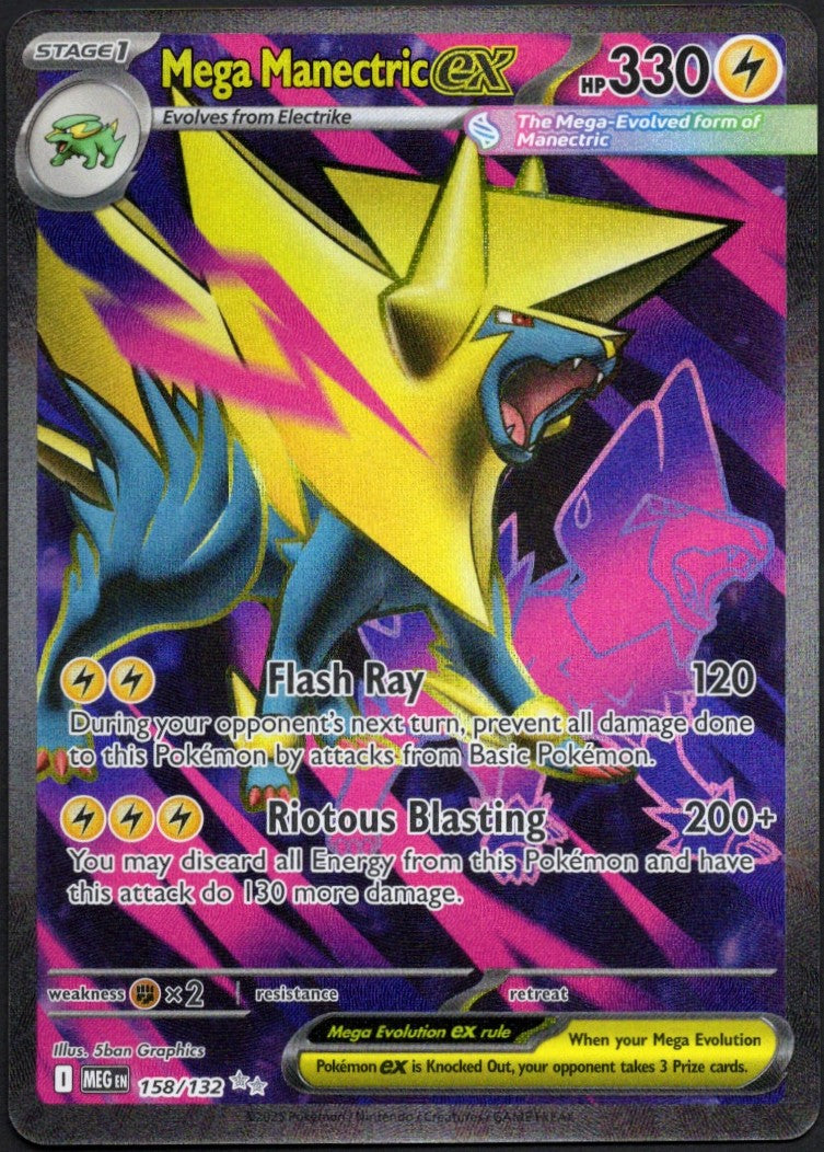 Mega Manectric EX #158/132 Mega Evolution