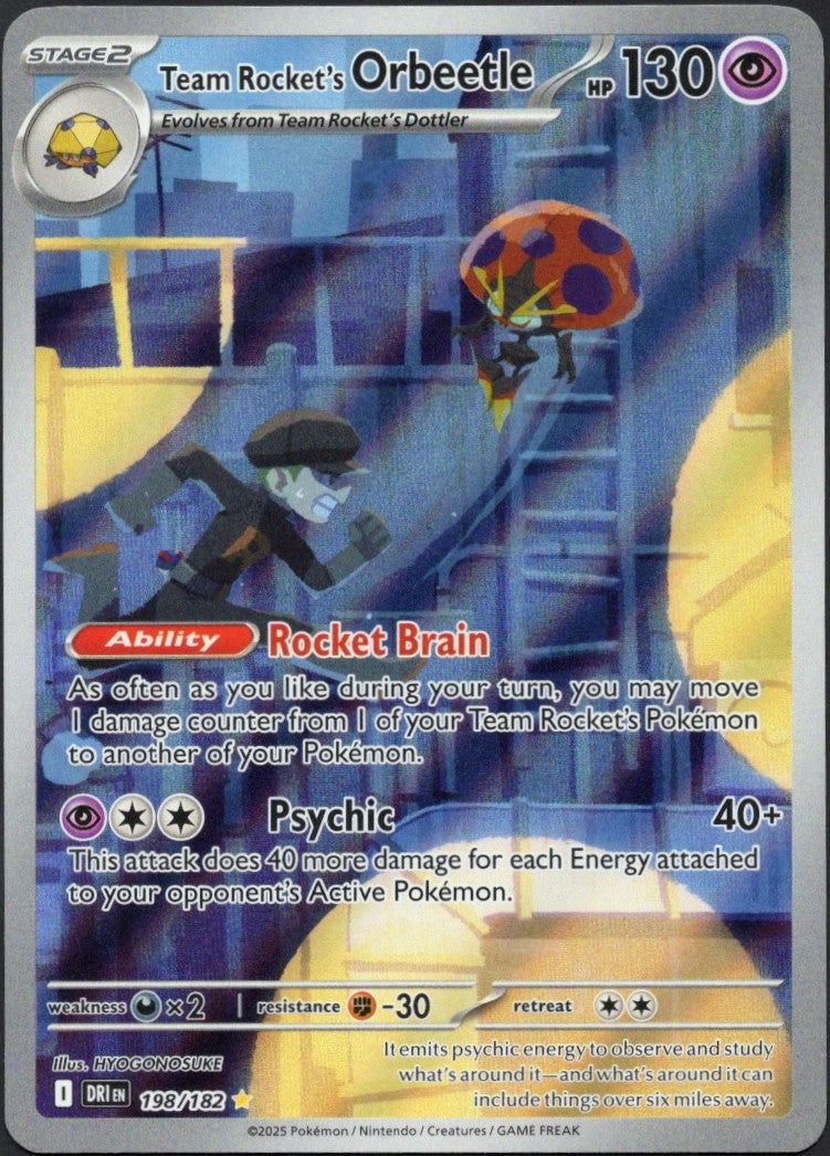 Team Rocket's Orbeetle #198/ 182 Destined Rivals